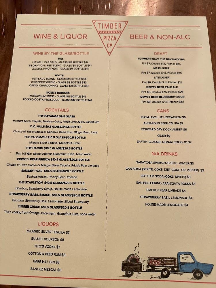 Timber Pizza Co. Edgewater Menu image 3